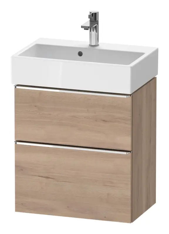 Jetzt Bestellen Duravit D-Neo Waschtischunterschrank mit 2 Auszügen Griff Chrom Hochglanz 584 x 625 x 372 mm - Eiche Marmoriert Matt