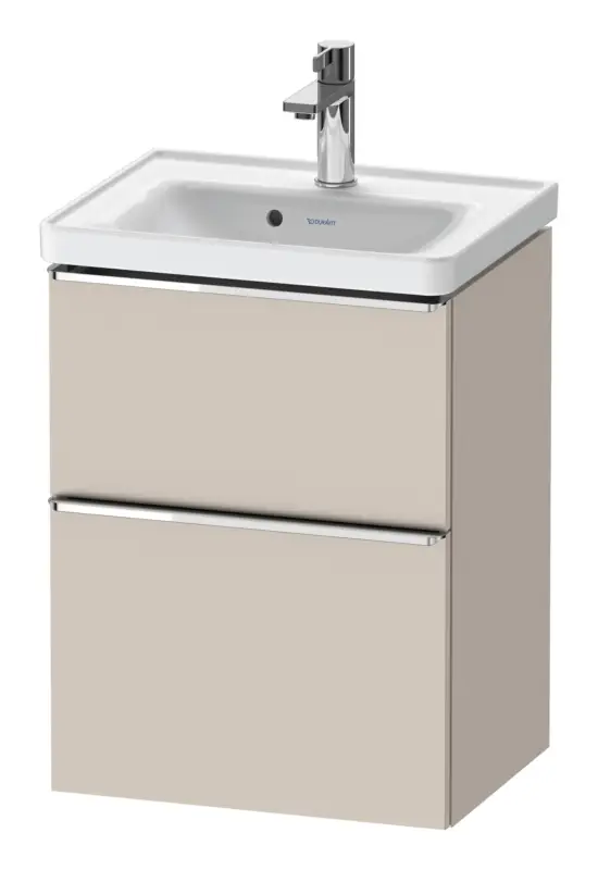 Nur Heute Duravit D-Neo Waschtischunterschrank mit 2 Auszügen Griff Chrom Hochglanz 484 x 625 x 372 mm - Taupe Matt