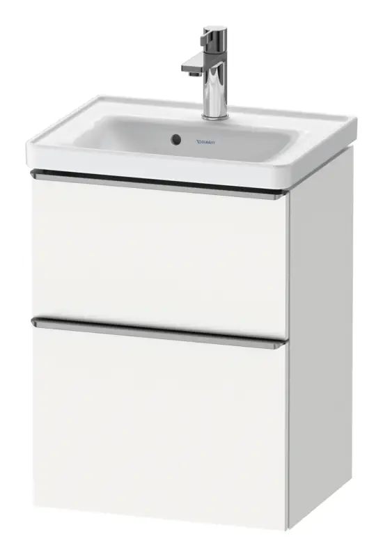 Bestseller Duravit D-Neo Waschtischunterschrank mit 2 Auszügen Griff Edelstahl Gebürstet 484 x 625 x 372 mm - Weiß Matt