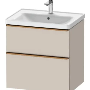 Versand Am Gleichen Tag Duravit D-Neo Waschtischunterschrank mit 2 Auszügen Griff Bronze Gebürstet 634 x 625 x 452 mm - Taupe Matt