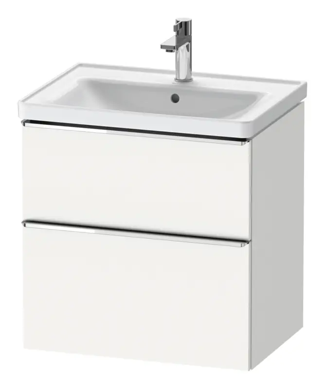 Echt Duravit D-Neo Waschtischunterschrank mit 2 Auszügen Griff Chrom Hochglanz 634 x 625 x 452 mm - Weiß Matt