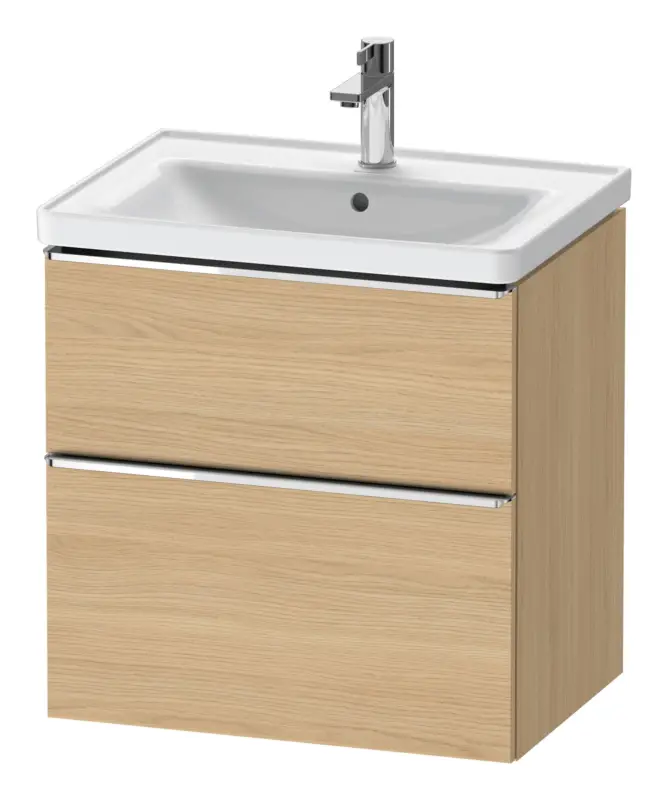 Solange Der Vorrat Reicht Duravit D-Neo Waschtischunterschrank mit 2 Auszügen Griff Chrom Hochglanz 634 x 625 x 452 mm - Eiche Natur Matt