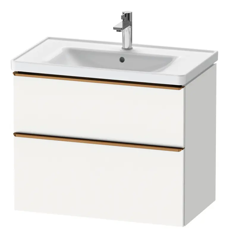Duravit D-Neo Waschtischunterschrank für 236780 mit 2 Auszügen Griff Bronze Gebürstet 784 x 625 x 452 mm - Weiß Matt Ausverkauf