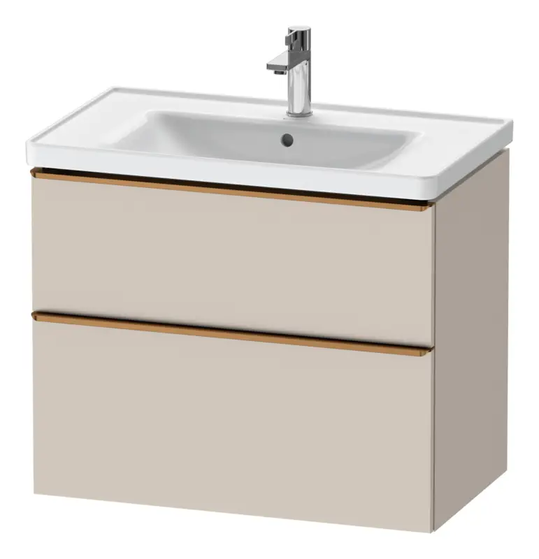 Duravit D-Neo Waschtischunterschrank für 236780 mit 2 Auszügen Griff Bronze Gebürstet 784 x 625 x 452 mm - Taupe Matt Nur Heute