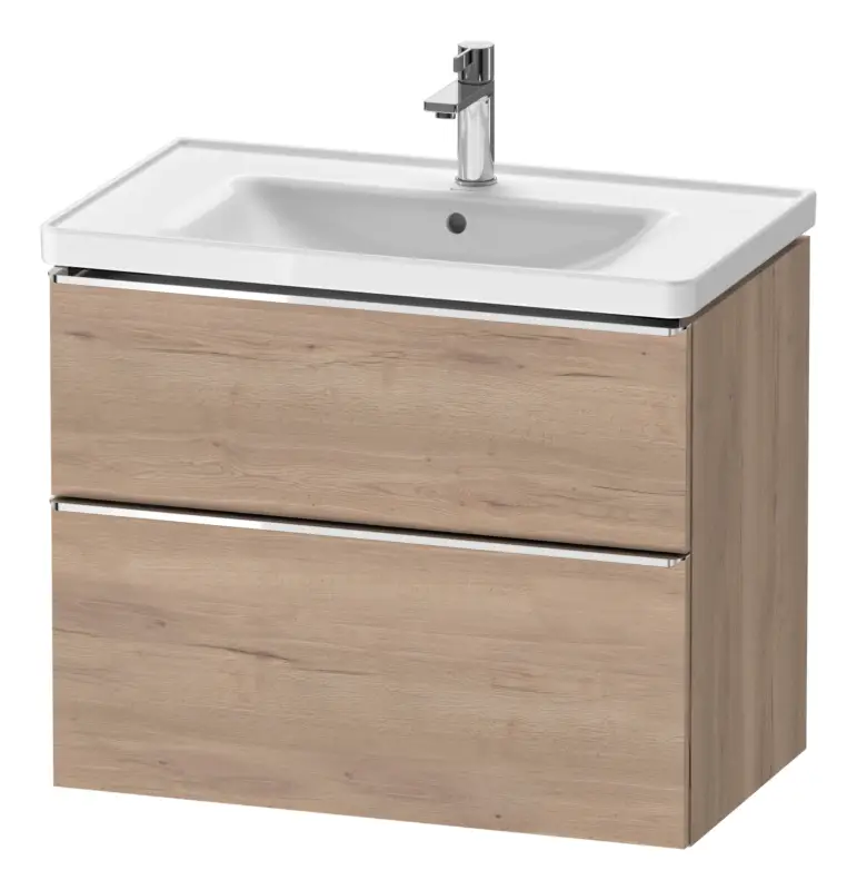 Duravit D-Neo Waschtischunterschrank für 236780 mit 2 Auszügen Griff Chrom Hochglanz 784 x 625 x 452 mm - Eiche Marmoriert Matt Markenprodukt