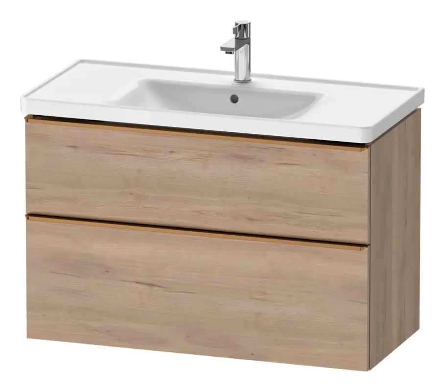 Angebot Duravit D-Neo Waschtischunterschrank mit 2 Auszügen Griff Bronze Gebürstet 984 x 625 x 452 mm - Eiche Marmoriert Matt