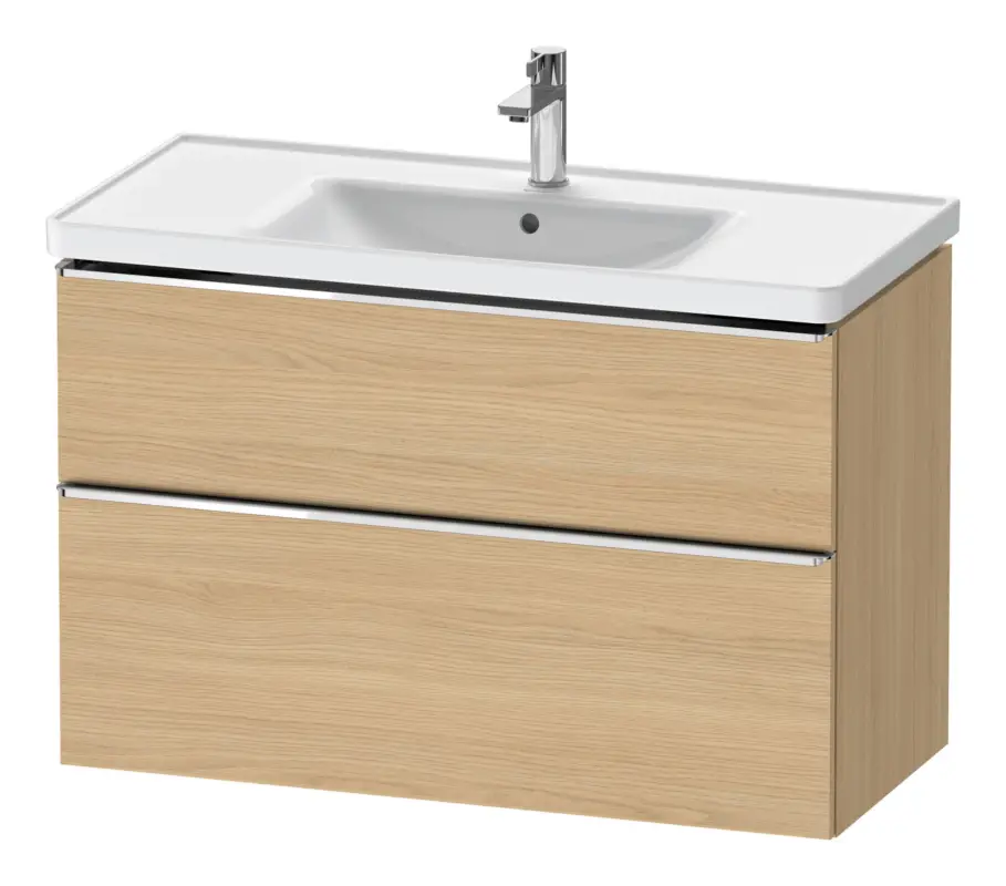 Finale Aktion Duravit D-Neo Waschtischunterschrank mit 2 Auszügen Griff Chrom Hochglanz 984 x 625 x 452 mm - Eiche Natur Matt