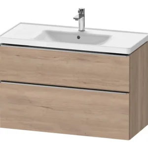 Top-Seller Duravit D-Neo Waschtischunterschrank mit 2 Auszügen Griff Edelstahl Gebürstet 984 x 625 x 452 mm - Eiche Marmoriert Matt