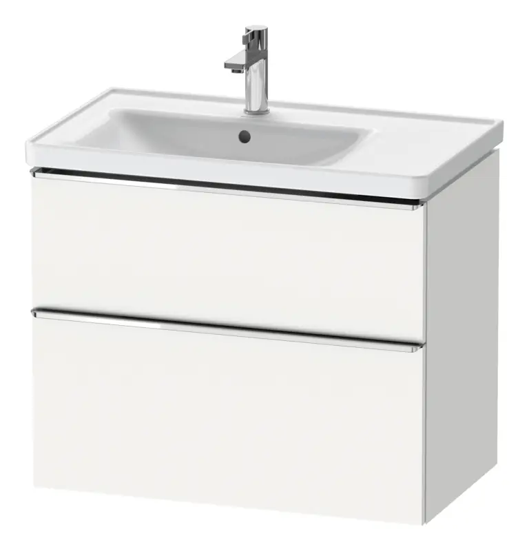 Billig Duravit D-Neo Waschtischunterschrank für 236980 mit 2 Auszügen Griff Chrom Hochglanz 784 x 625 x 452 mm - Weiß Matt