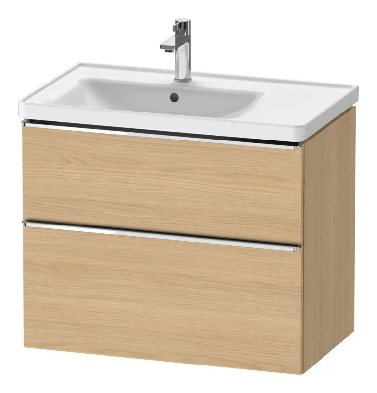 Duravit D-Neo Waschtischunterschrank für 236980 mit 2 Auszügen Griff Chrom Hochglanz 784 x 625 x 452 mm - Eiche Natur Matt Bestseller