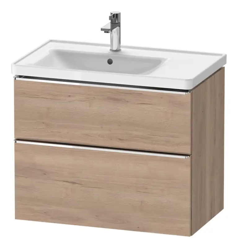 Online Kaufen Duravit D-Neo Waschtischunterschrank für 236980 mit 2 Auszügen Griff Chrom Hochglanz 784 x 625 x 452 mm - Eiche Marmoriert Matt