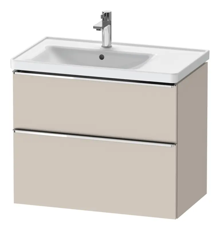 Angebot Duravit D-Neo Waschtischunterschrank für 236980 mit 2 Auszügen Griff Chrom Hochglanz 784 x 625 x 452 mm - Taupe Matt