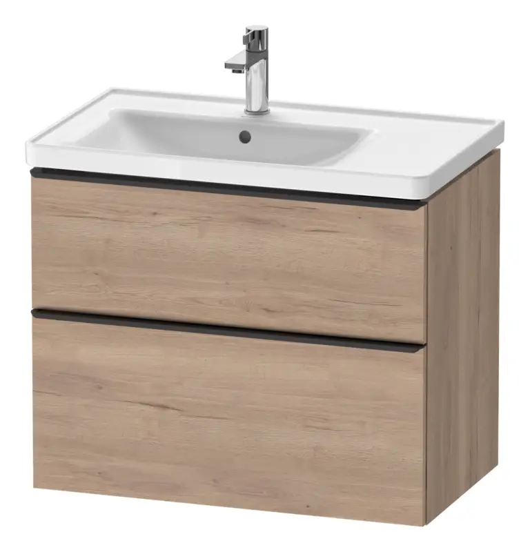Duravit D-Neo Waschtischunterschrank für 236980 mit 2 Auszügen Griff Diamantschwarz Matt 784 x 625 x 452 mm - Eiche Marmoriert Matt Bestpreis