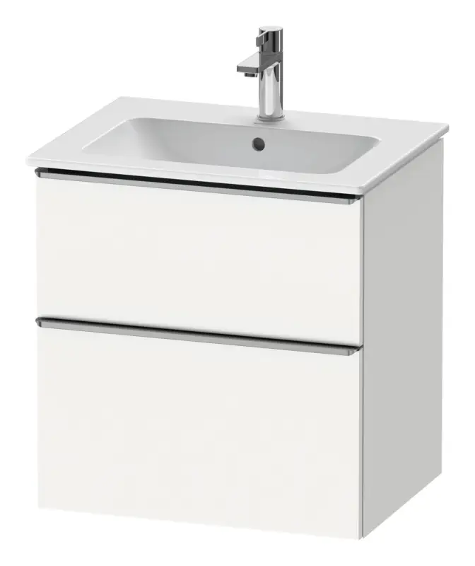 Direkt Vom Hersteller Duravit D-Neo Waschtischunterschrank mit 2 Auszügen Griff Edelstahl Gebürstet 610 x 625 x 462 mm - Weiß Matt