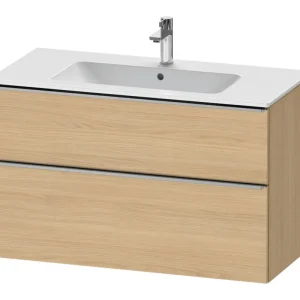 Top-Preis Duravit D-Neo Waschtischunterschrank mit 2 Auszügen Griff Edelstahl Gebürstet 1010 x 625 x 462 mm - Eiche Natur Matt