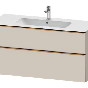 Top-Preis Duravit D-Neo Waschtischunterschrank mit 2 Auszügen Griff Bronze Gebürstet 1210 x 625 x 462 mm - Taupe Matt