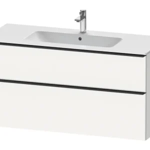 Begrenztes Angebot Duravit D-Neo Waschtischunterschrank mit 2 Auszügen Griff Diamantschwarz Matt 1210 x 625 x 462 mm - Weiß Matt