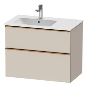 Super-Preis Duravit D-Neo Waschtischunterschrank für 234583 mit 2 Auszügen Griff Bronze Gebürstet 810 x 625 x 462 mm - Taupe Matt