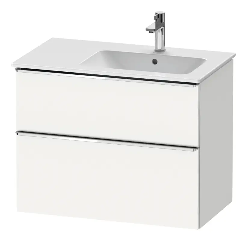 Top-Preis Duravit D-Neo Waschtischunterschrank mit 2 Auszügen Griff Chrom Hochglanz 810 x 625 x 462 mm - Weiß Matt