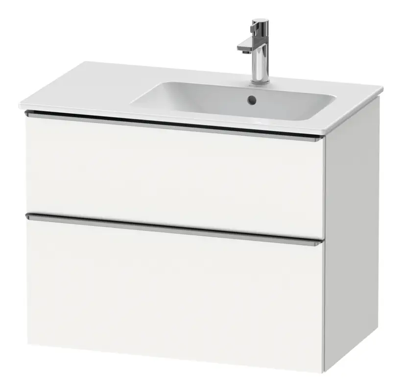 Nur Für Kurze Zeit Duravit D-Neo Waschtischunterschrank mit 2 Auszügen Griff Edelstahl Gebürstet 810 x 625 x 462 mm - Weiß Matt