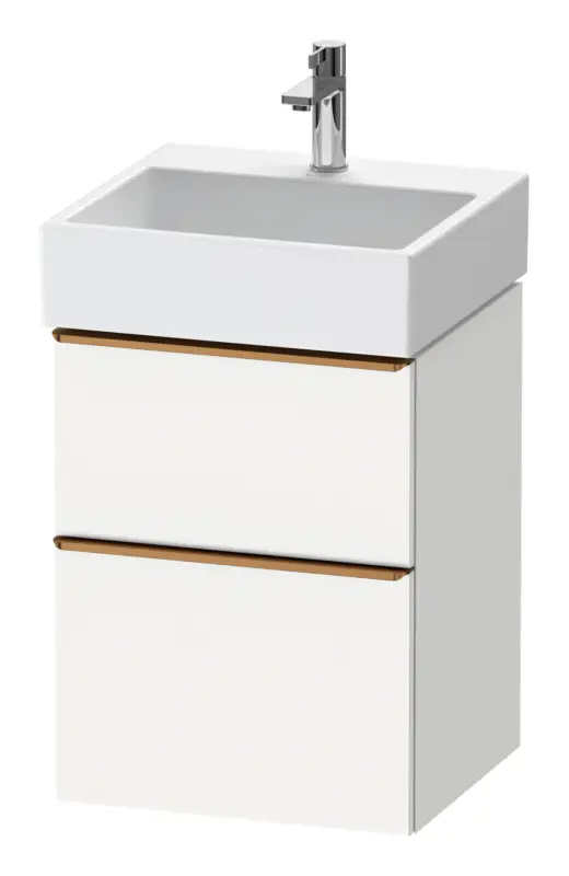 Duravit D-Neo Waschtischunterschrank mit 2 Auszügen Griff Bronze Gebürstet 484 x 625 x 442 mm - Weiß Matt Jetzt Bestellen