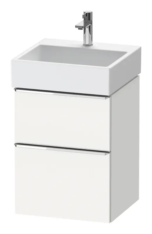 Günstig Duravit D-Neo Waschtischunterschrank mit 2 Auszügen Griff Chrom Hochglanz 484 x 625 x 442 mm - Weiß Matt