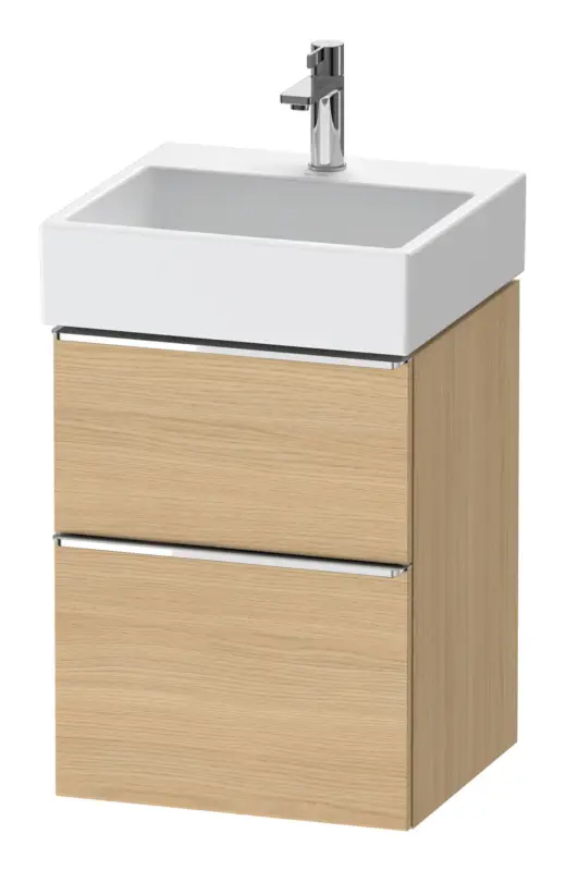 Jetzt Kaufen Duravit D-Neo Waschtischunterschrank mit 2 Auszügen Griff Chrom Hochglanz 484 x 625 x 442 mm - Eiche Natur Matt