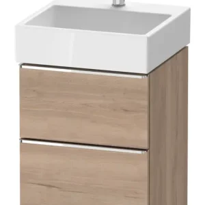 Top-Angebot Duravit D-Neo Waschtischunterschrank mit 2 Auszügen Griff Chrom Hochglanz 484 x 625 x 442 mm - Eiche Marmoriert Matt