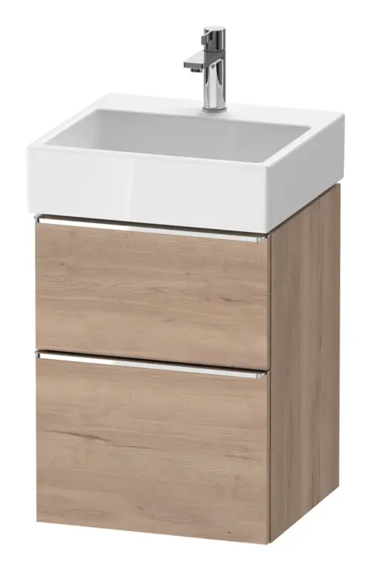 Top-Angebot Duravit D-Neo Waschtischunterschrank mit 2 Auszügen Griff Chrom Hochglanz 484 x 625 x 442 mm - Eiche Marmoriert Matt