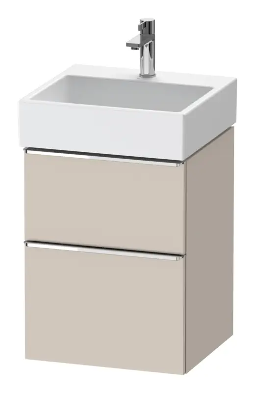 Beliebt Duravit D-Neo Waschtischunterschrank mit 2 Auszügen Griff Chrom Hochglanz 484 x 625 x 442 mm - Taupe Matt