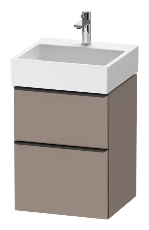 Heißes Angebot Duravit D-Neo Waschtischunterschrank mit 2 Auszügen Griff Diamantschwarz Matt 484 x 625 x 442 mm - Basalt Matt