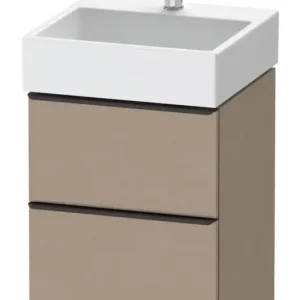 Versand Am Gleichen Tag Duravit D-Neo Waschtischunterschrank mit 2 Auszügen Griff Diamantschwarz Matt 484 x 625 x 442 mm - Leinen Matt