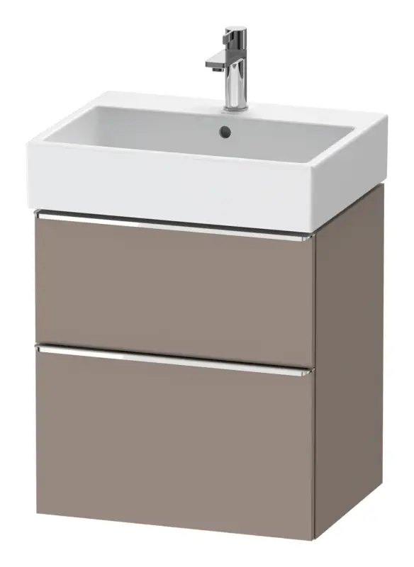 Duravit D-Neo Waschtischunterschrank mit 2 Auszügen Griff Chrom Hochglanz 584 x 625 x 442 mm - Basalt Matt Kracherpreis