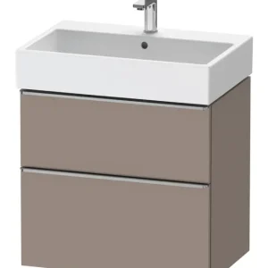 Beliebt Duravit D-Neo Waschtischunterschrank mit 2 Auszügen Griff Edelstahl Gebürstet 684 x 625 x 442 mm - Basalt Matt