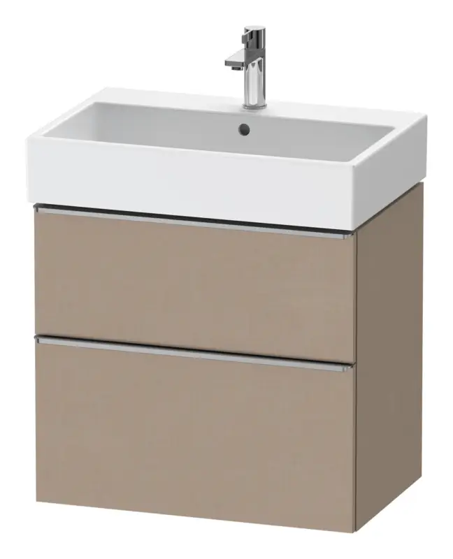 Preiswert Duravit D-Neo Waschtischunterschrank mit 2 Auszügen Griff Edelstahl Gebürstet 684 x 625 x 442 mm - Leinen Matt