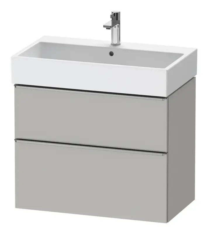 Duravit D-Neo Waschtischunterschrank mit 2 Auszügen Griff Gold Poliert 784 x 625 x 442 mm - Betongrau Matt Jetzt Kaufen