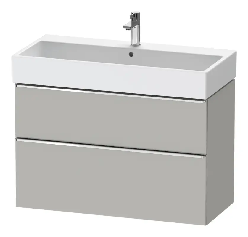 Mega-Angebot Duravit D-Neo Waschtischunterschrank mit 2 Auszügen Griff Bronze Gebürstet 984 x 625 x 442 mm - Betongrau Matt
