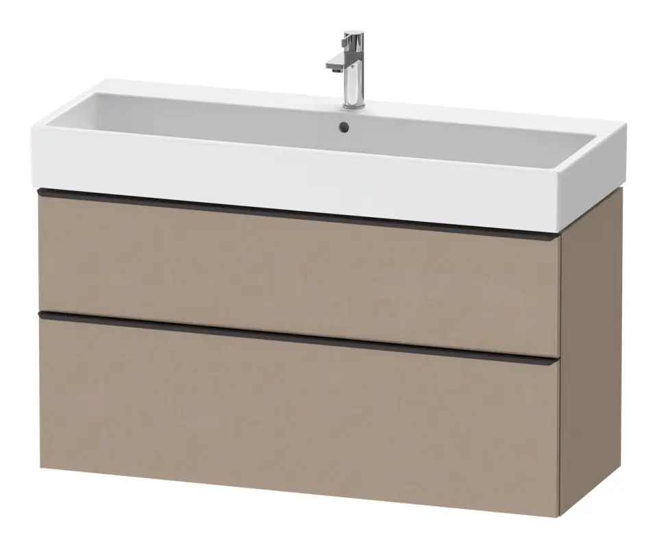 Mega-Angebot Duravit D-Neo Waschtischunterschrank mit 2 Auszügen Griff Diamantschwarz Matt 1184 x 625 x 442 mm - Leinen Matt