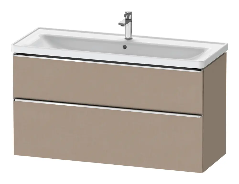 Duravit D-Neo Waschtischunterschrank mit 2 Auszügen Griff Chrom Hochglanz 1184 x 625 x 452 mm - Leinen Matt Begrenztes Angebot