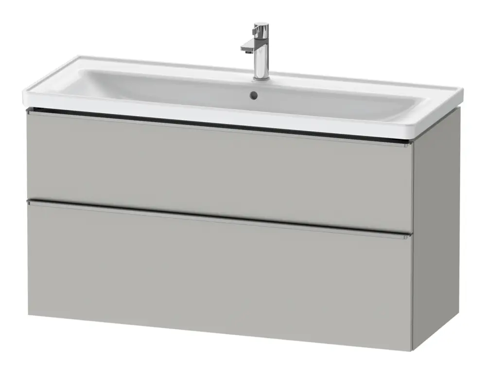 Duravit D-Neo Waschtischunterschrank mit 2 Auszügen Griff Gold Poliert 1184 x 625 x 452 mm - Betongrau Matt Angebot