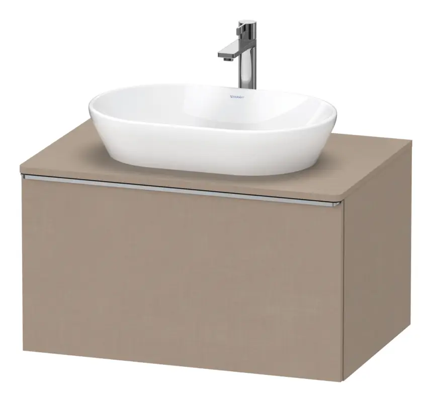 Bestpreis Duravit D-Neo Konsolenwaschtischunterschrank mit 1 Auszug Griff Edelstahl Gebürstet 800 x 459 x 550 mm - Leinen Matt