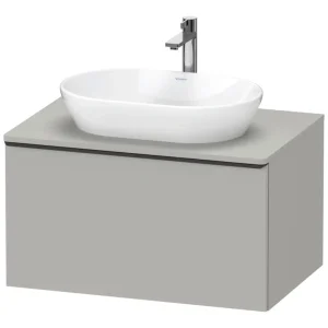 Angebot Duravit D-Neo Konsolenwaschtischunterschrank mit 1 Auszug Griff Diamantschwarz Matt 800 x 459 x 550 mm - Betongrau Matt