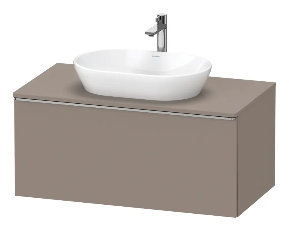 Top-Preis Duravit D-Neo Konsolenwaschtischunterschrank mit 1 Auszug Griff Edelstahl Gebürstet 1000 x 459 x 550 mm - Basalt Matt
