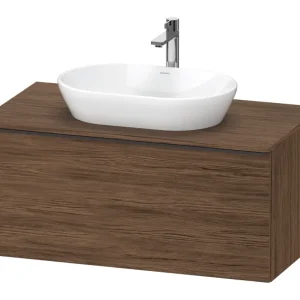 Super-Preis Duravit D-Neo Konsolenwaschtischunterschrank mit 1 Auszug Griff Diamantschwarz Matt 1000 x 550 x 459 mm, Wdh, Nussb.Dunkel Matt, De 1000 x 459 x 550 mm - Nussbaum dunkel Matt