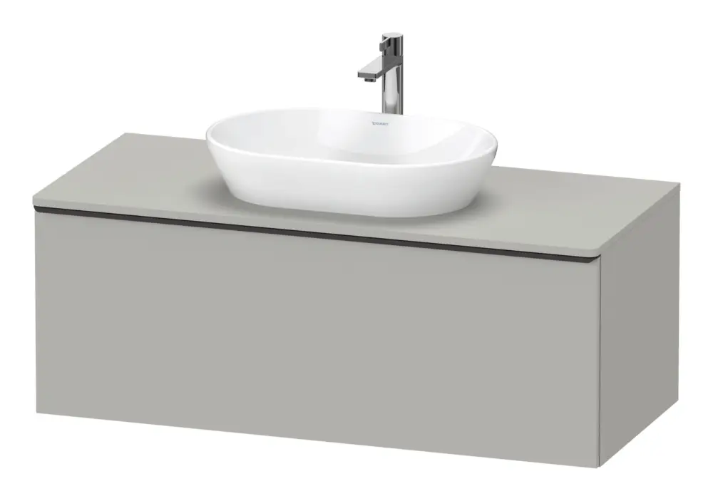 Angebot Duravit D-Neo Konsolenwaschtischunterschrank mit 1 Auszug Griff Diamantschwarz Matt 1200 x 459 x 550 mm - Betongrau Matt