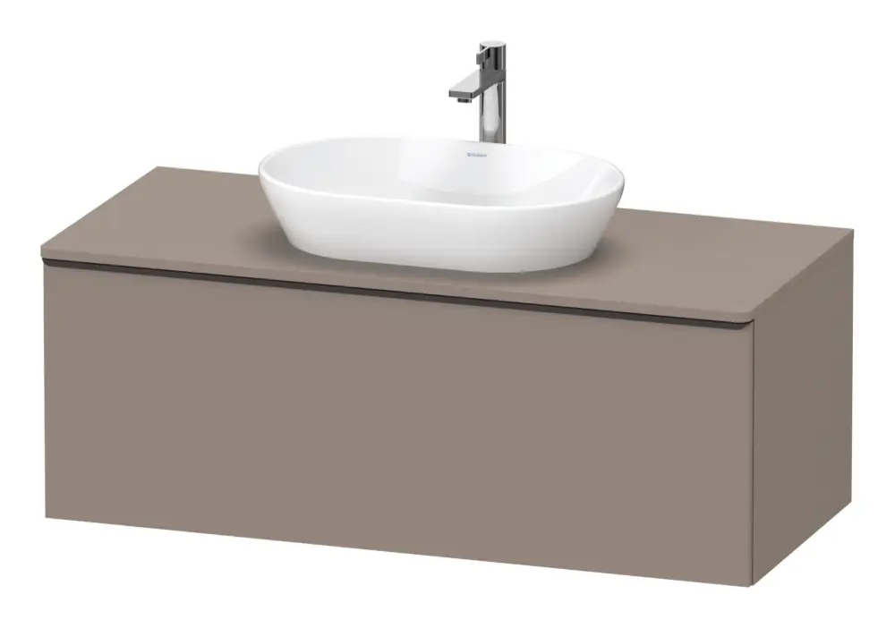 Duravit D-Neo Konsolenwaschtischunterschrank mit 1 Auszug Griff Diamantschwarz Matt 1200 x 459 x 550 mm - Basalt Matt Letzte Chance