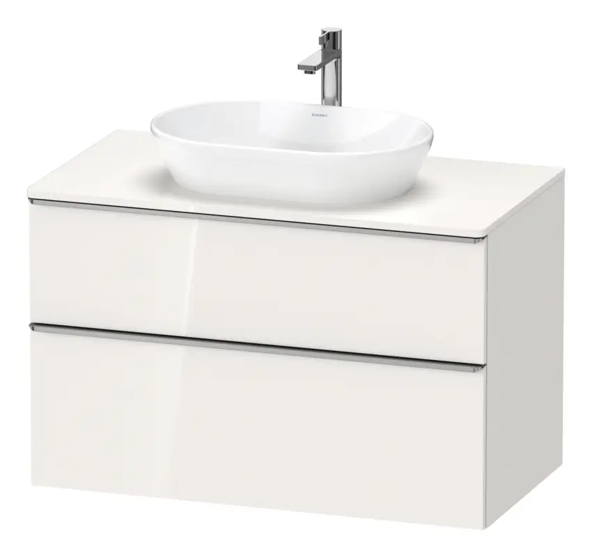 Duravit D-Neo Konsolenwaschtischunterschrank mit 2 Auszügen Griff Edelstahl Gebürstet 1000 x 644 x 550 mm - Weiß Hochglanz Direkt Vom Hersteller