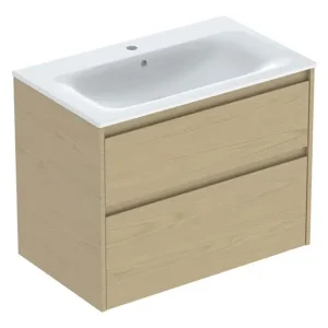 Neue Ware Geberit Renova Plan Komplett-Set mit 2 Schubladen 800 x 621 x 480 mm - Eiche natur