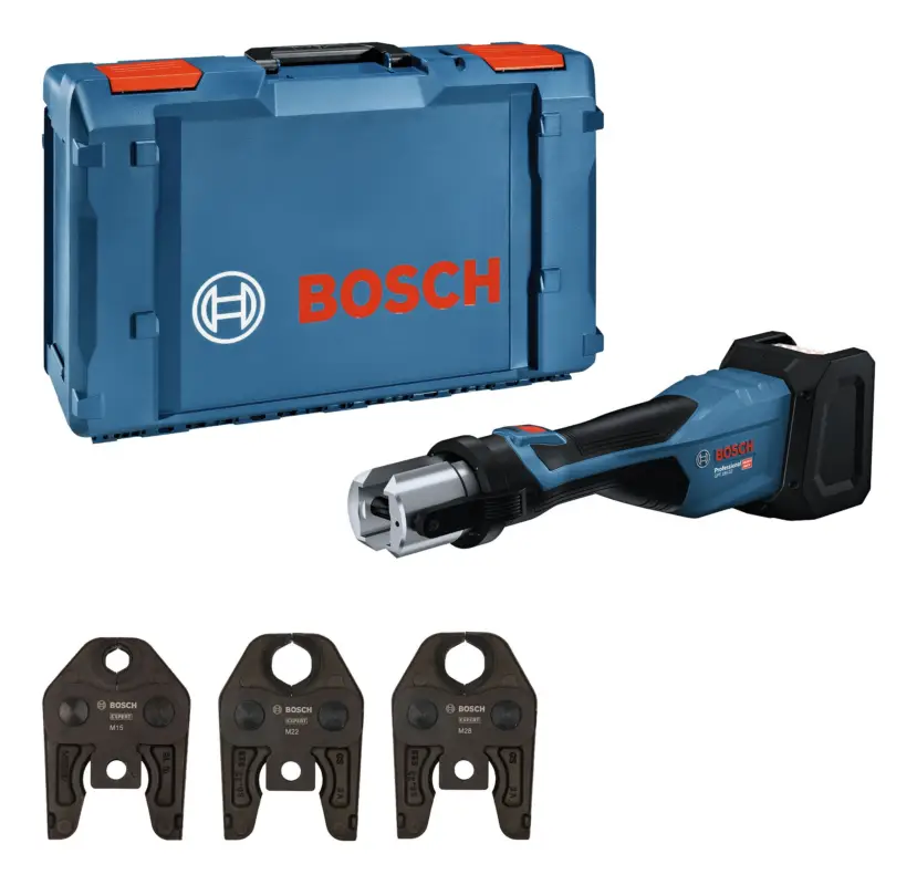 Bosch Professional Akku-Presswerkzeug GPT 18V-32 Ohne Akku mit Pressbacken-Kit M - in XL-BOXX Rabatt