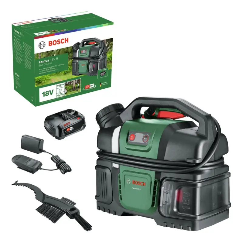 Bosch Garten Akku-Druckreiniger Fontus 18V-6 mit 1x Akku 2 Ah - im Karton Neu Im Sortiment
